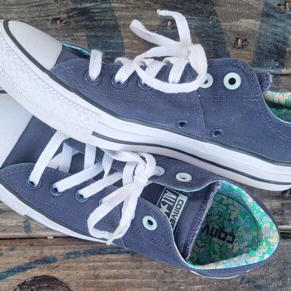 WOMENS CONVERSE CHUCK TAYLOR ALL STAR MADISON OX NAVY SNEAKER SIZE 8 - Picture 6 of 12